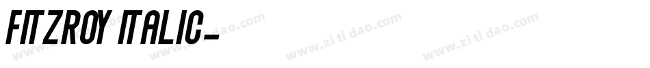 Fitzroy Italic字体转换